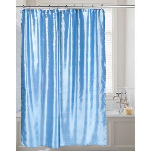 Livingquarters FSC15-FS-24 72 x 72 in. Shimmer Faux Silk Shower Curtain; Slate LI257723